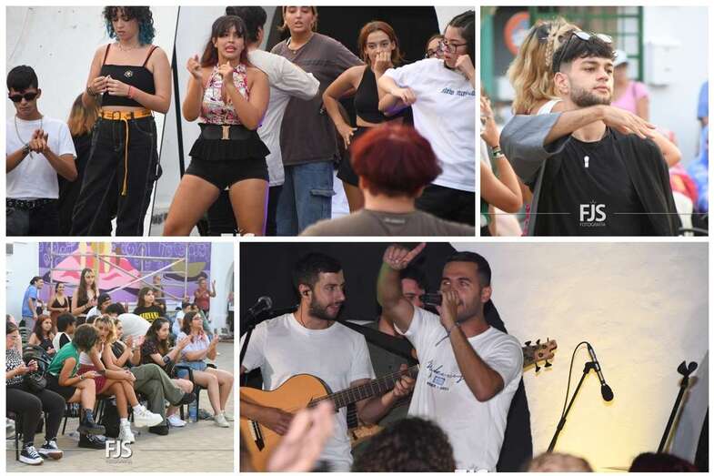 Collage de fotos del concurso y del concierto de este viernes en la Casa de la Juventud/Francisco Javier Santana.